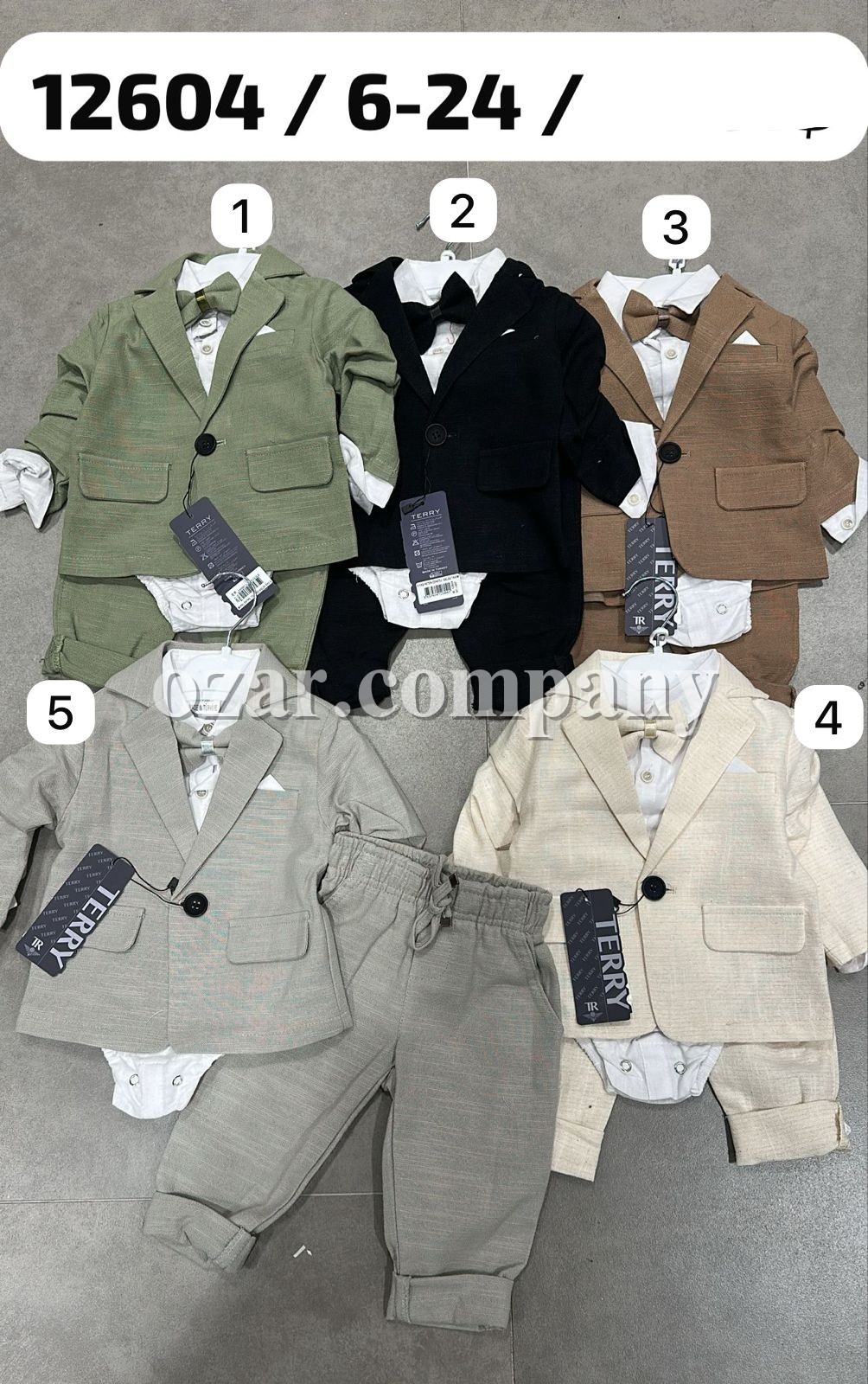 Костюм Тройка Для Мальчика Terry (6-12-18-24мес.)