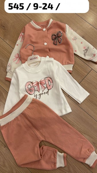 Костюм Тройка Для Девочки Mini Clup (9-12-18-24мес.)