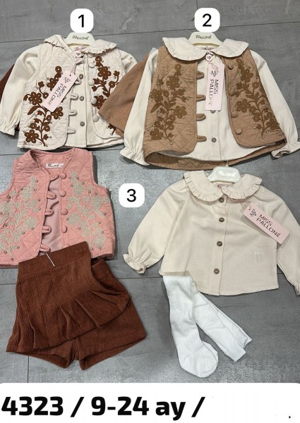 Костюм Тройка Для Девочки Miss Pallone (9-12-18-24мес.)