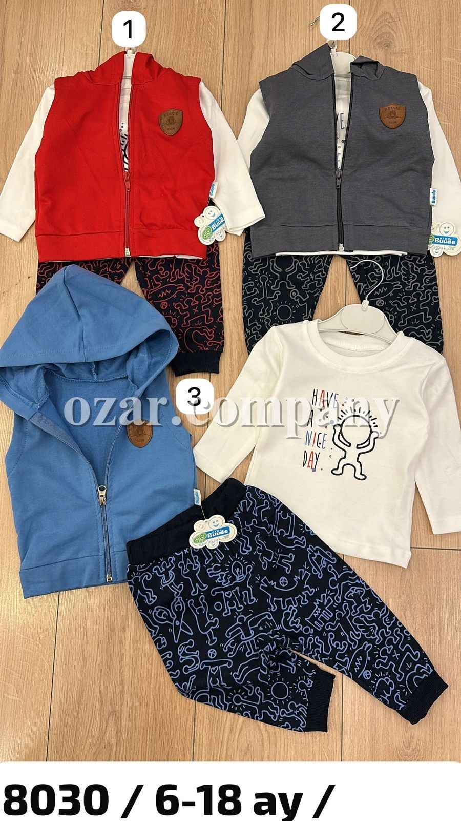 Костюм Тройка Для Мальчика Buude Kids (6-9-12-18мес.)