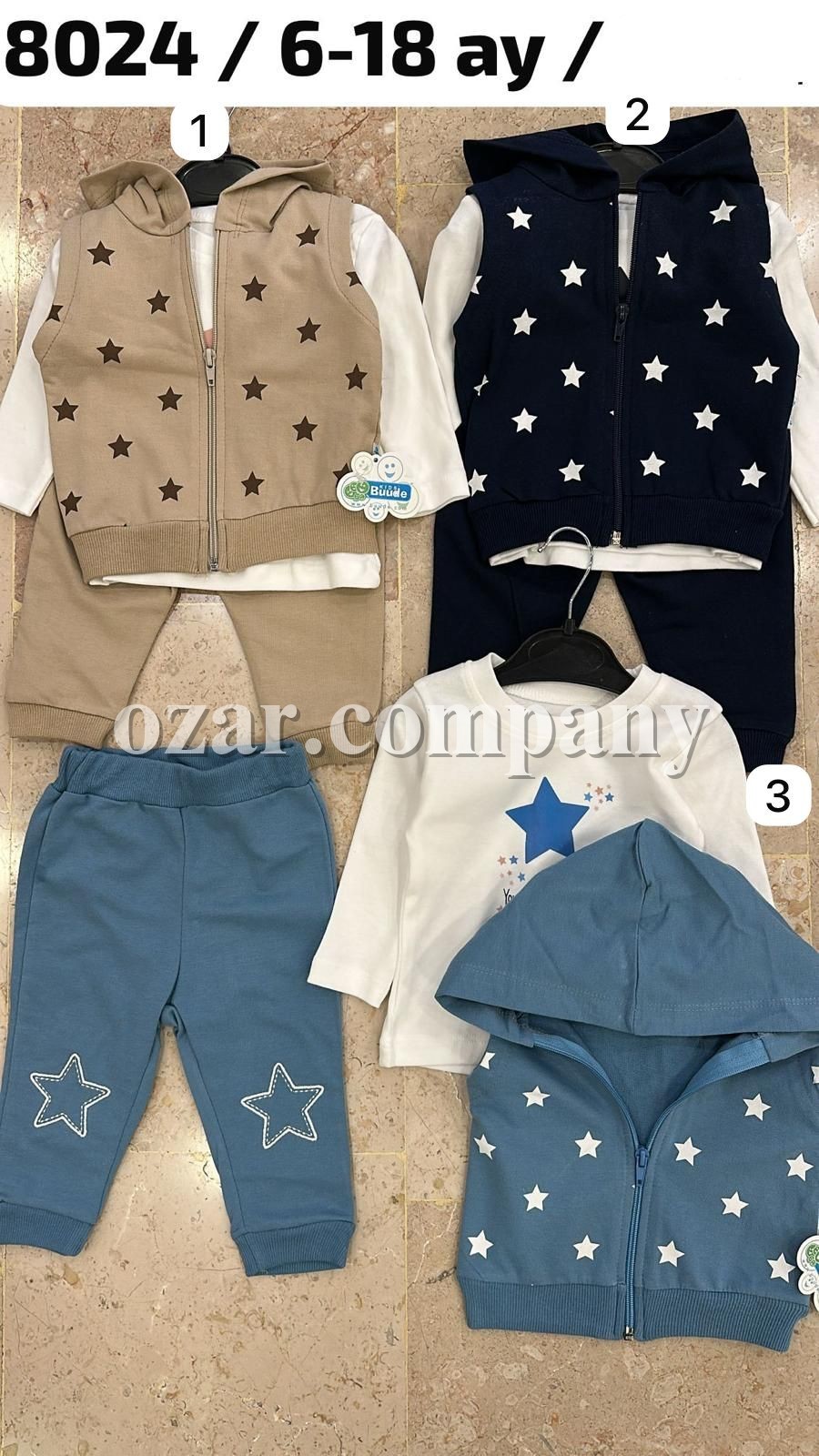 Костюм Тройка Для Мальчика Buude Kids (6-9-12-18мес.)