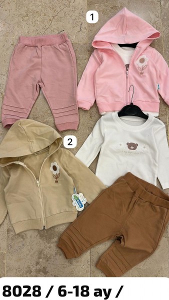 Костюм Тройка Для Девочки Buude Kids (6-9-12-18мес.)