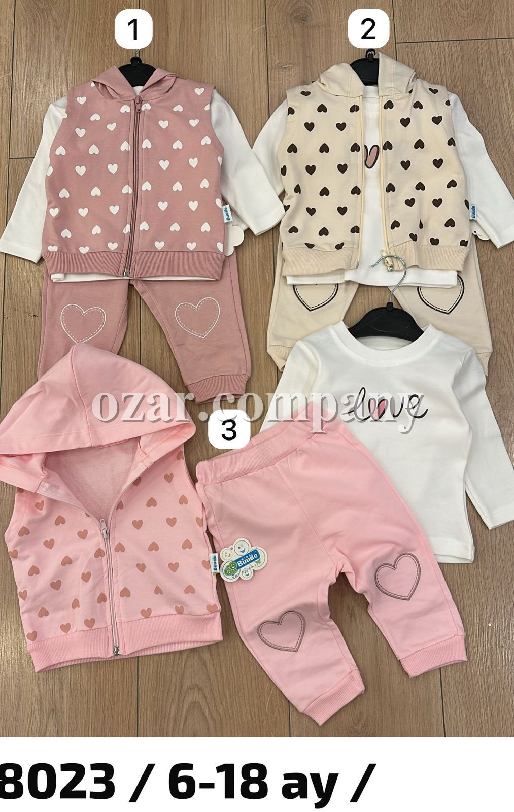 Костюм Тройка Для Девочки Buude Kids (6-9-12-18мес.)