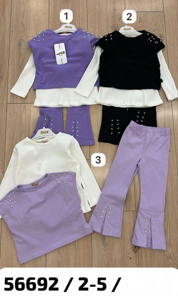 Костюм Тройка Для Девочки Deco (2-3-4-5лет)