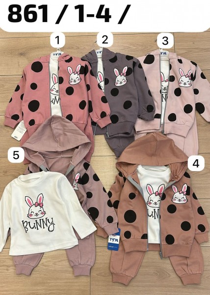 Костюм Тройка Для Девочки YTM (1-2-3-4лет) 