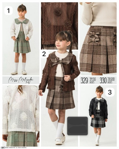 Костюм Тройка Для Девочки Miss Melinda (3-4-5-6лет) 