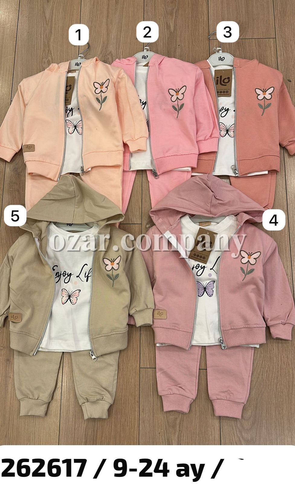 Костюм Тройка Для Девочки ILO (9-12-18-24мес.)