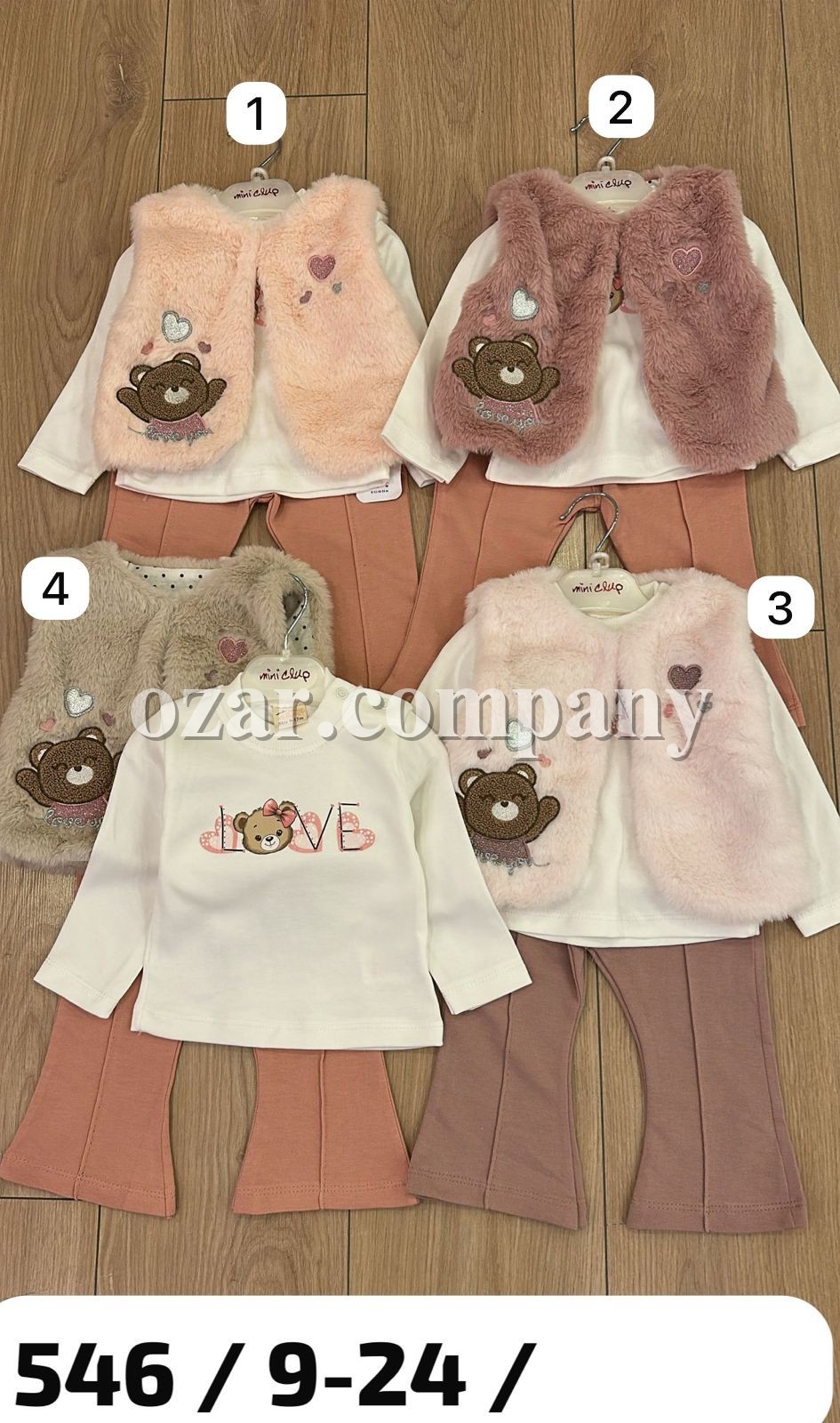 Костюм Тройка Для Девочки Mini Clup (9-12-18-24мес.)