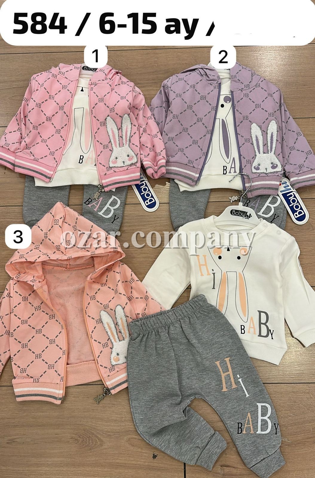 Костюм Тройка Для Девочки Babyhi (6-9-12-18мес.)