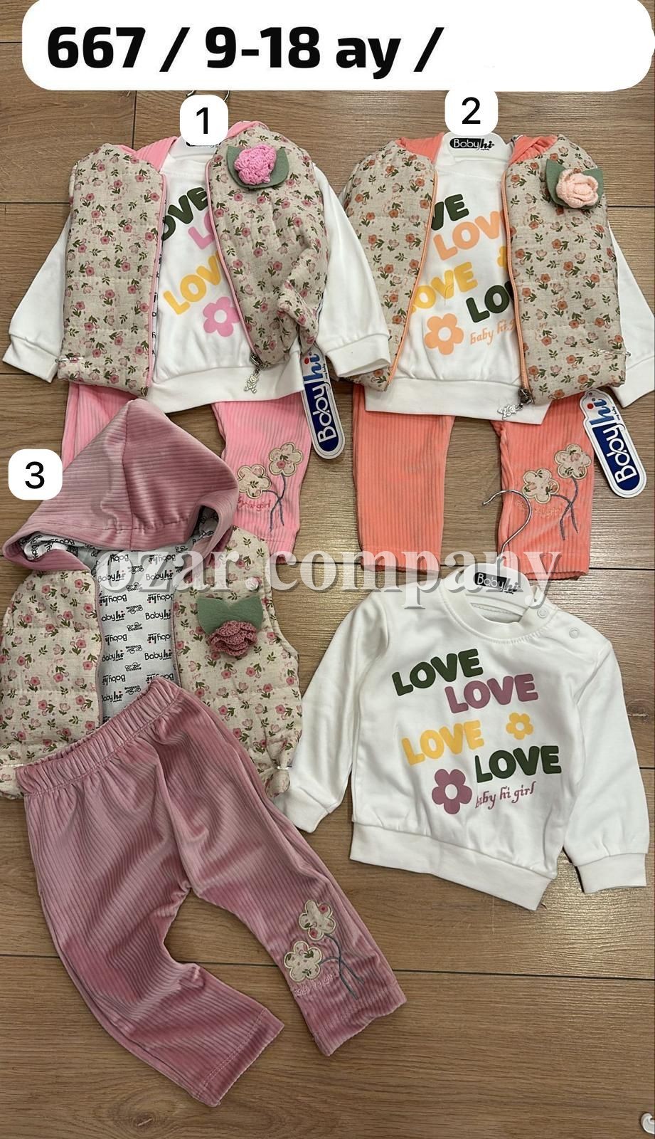 Костюм Тройка Для Девочки Babyhi (9-12-18мес.)