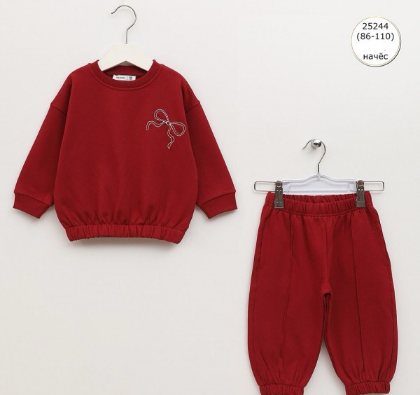 Трикотажный Костюм На Флисе Для Девочки Wanex (1.5-2-3-4-5лет) 