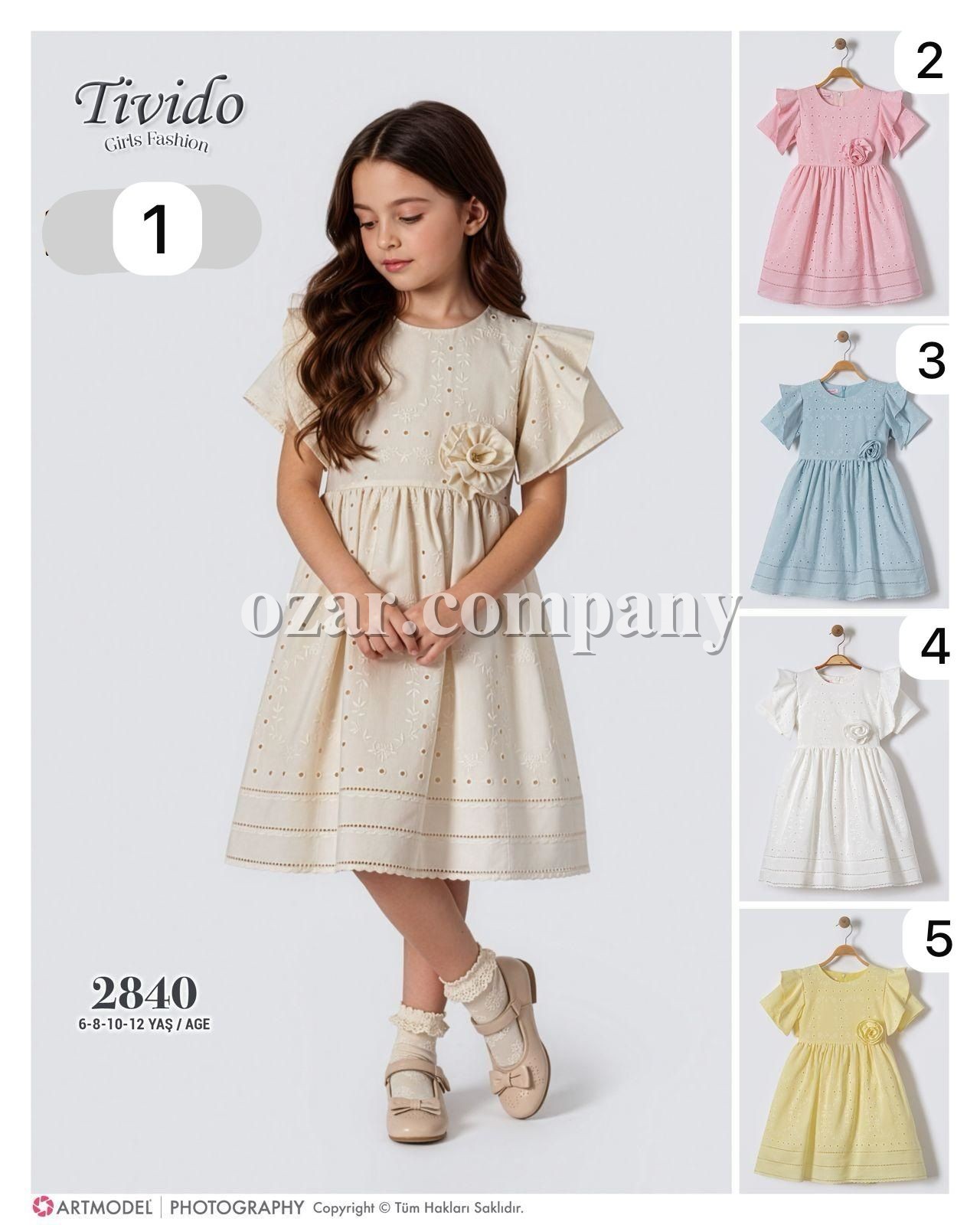 Платье Для Девочки Tivido (6-8-10-12лет)