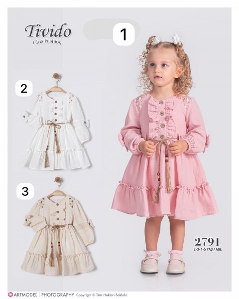 Муслиновое Платье Для Девочки Tivido (2-3-4-5лет)