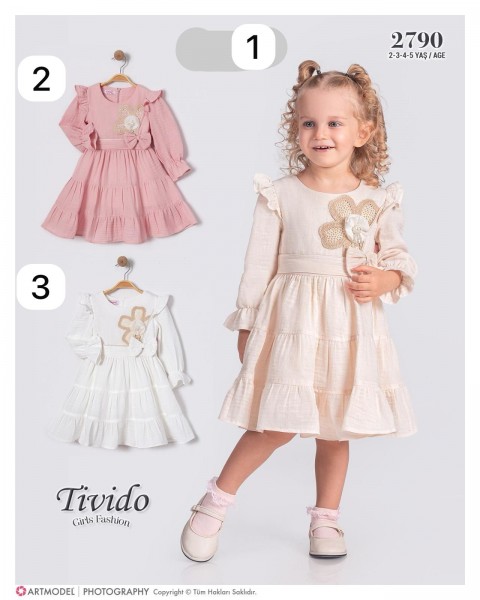 Муслиновое Платье Для Девочки Tivido (2-3-4-5лет)