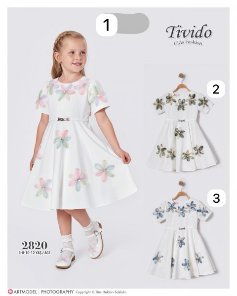 Платье Для Девочки Tivido (6-8-10-12лет)