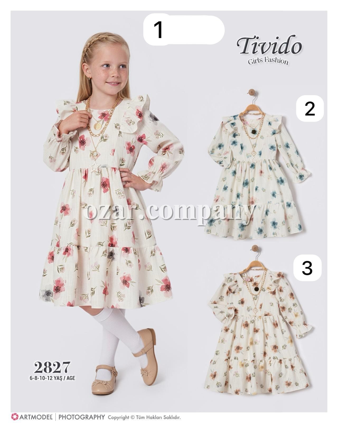 Платье Для Девочки Tivido (6-8-10-12лет)