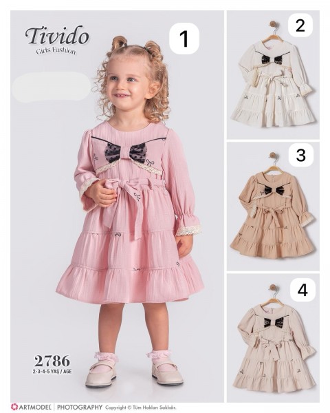 Муслиновое Платье Для Девочки Tivido (2-3-4-5лет)