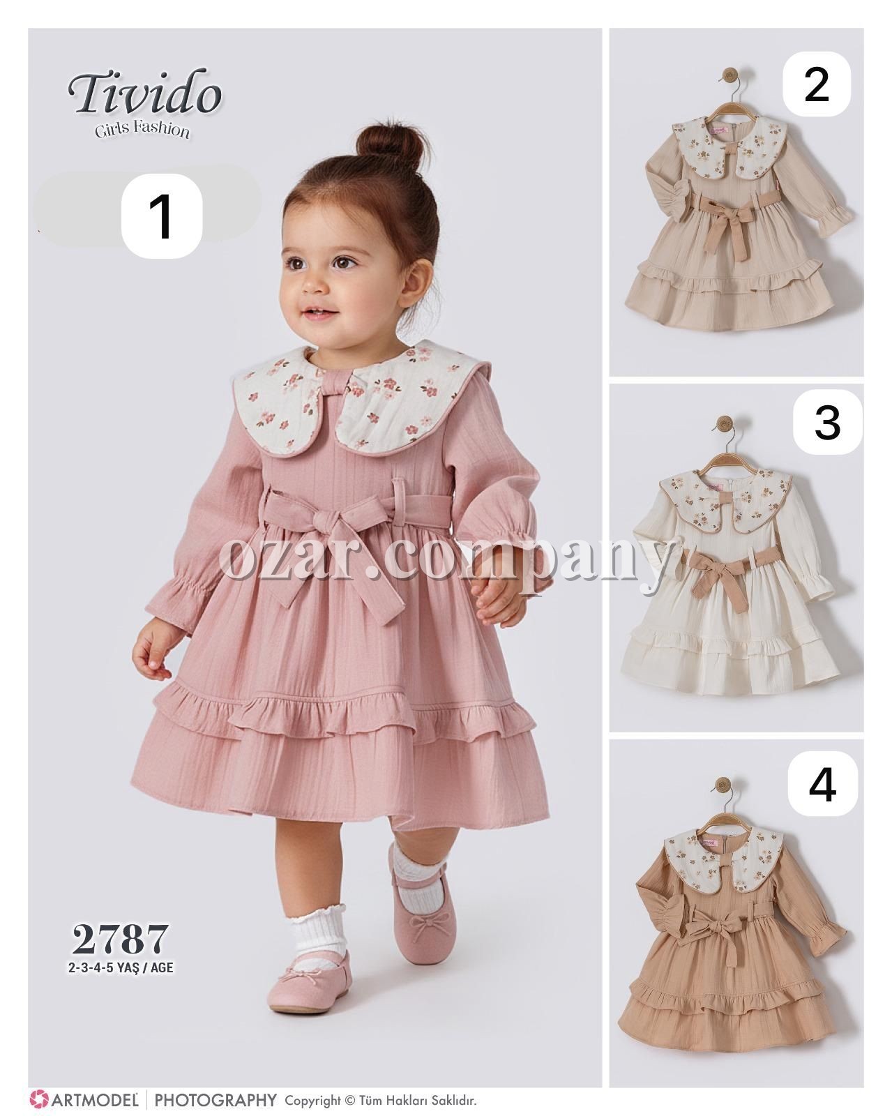 Муслиновое Платье Для Девочки Tivido (2-3-4-5лет)