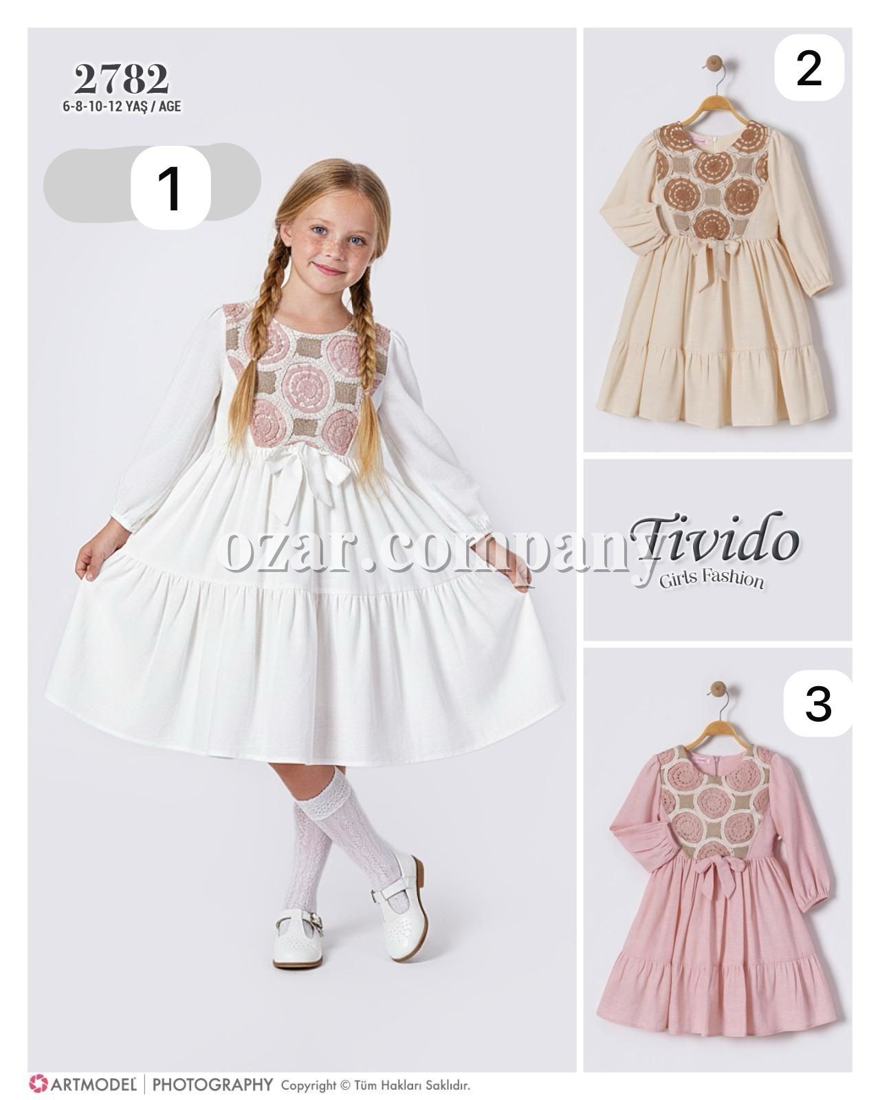 Платье Для Девочки Tivido (6-8-10-12лет)