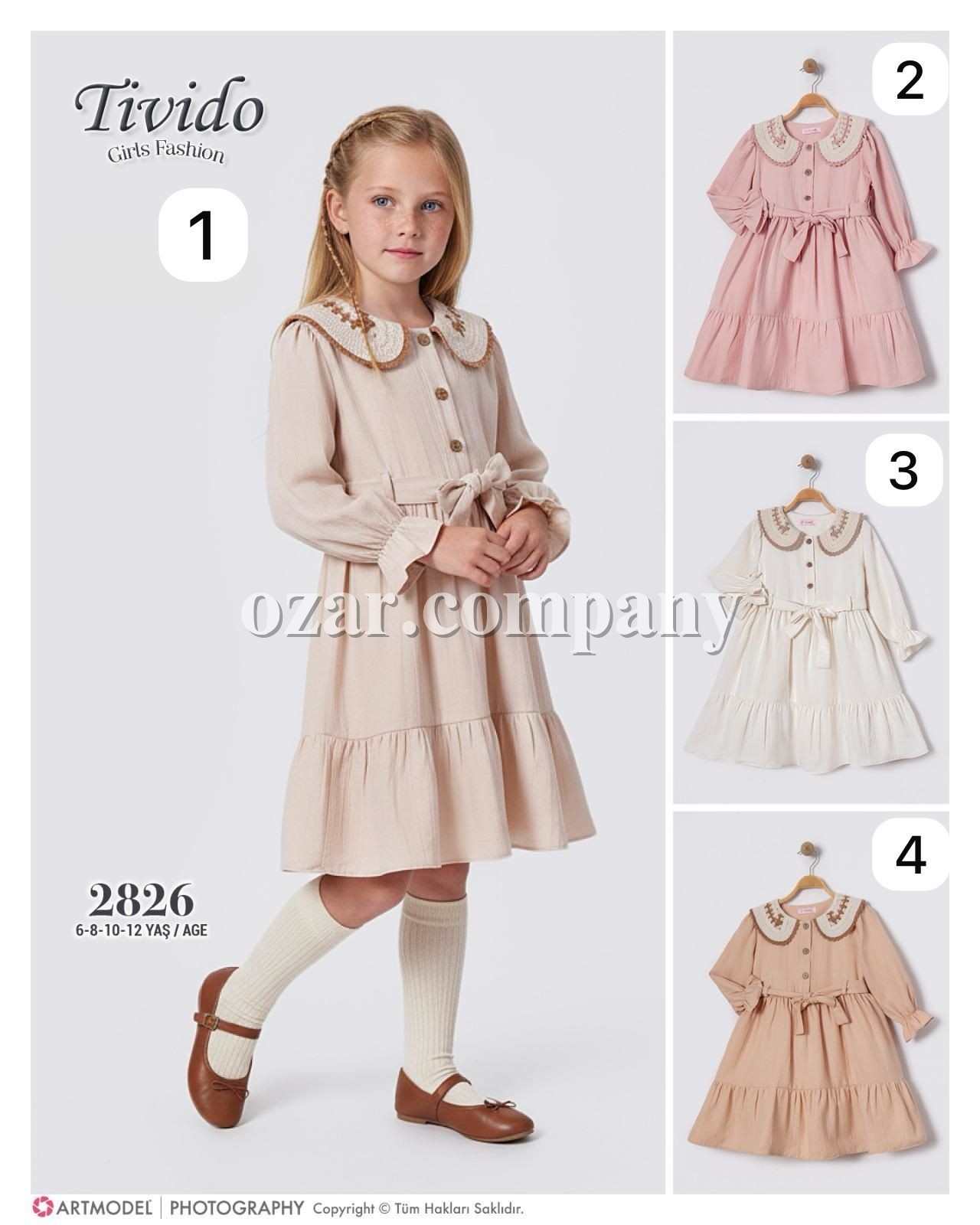 Платье Для Девочки Tivido (6-8-10-12лет)