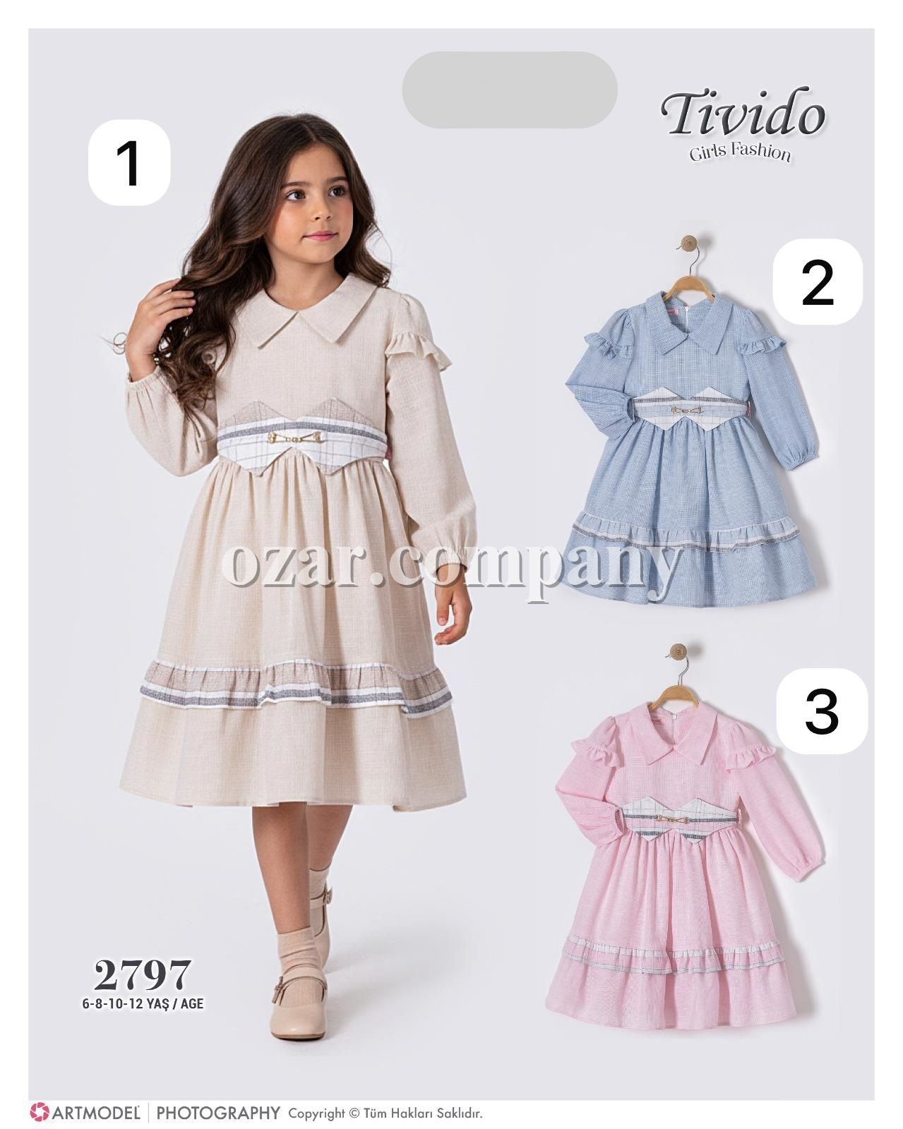 Платье Для Девочки Tivido (6-8-10-12лет)