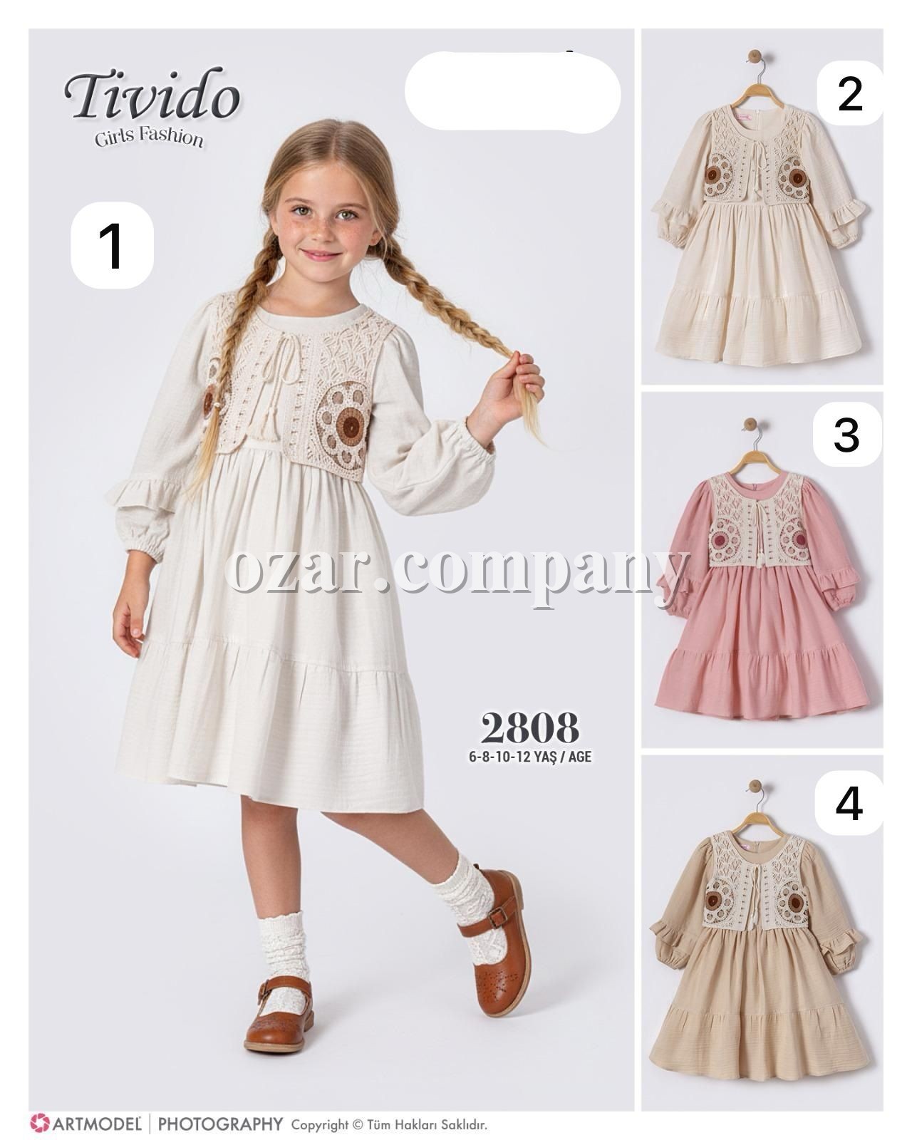 Платье Для Девочки Tivido (6-8-10-12лет)
