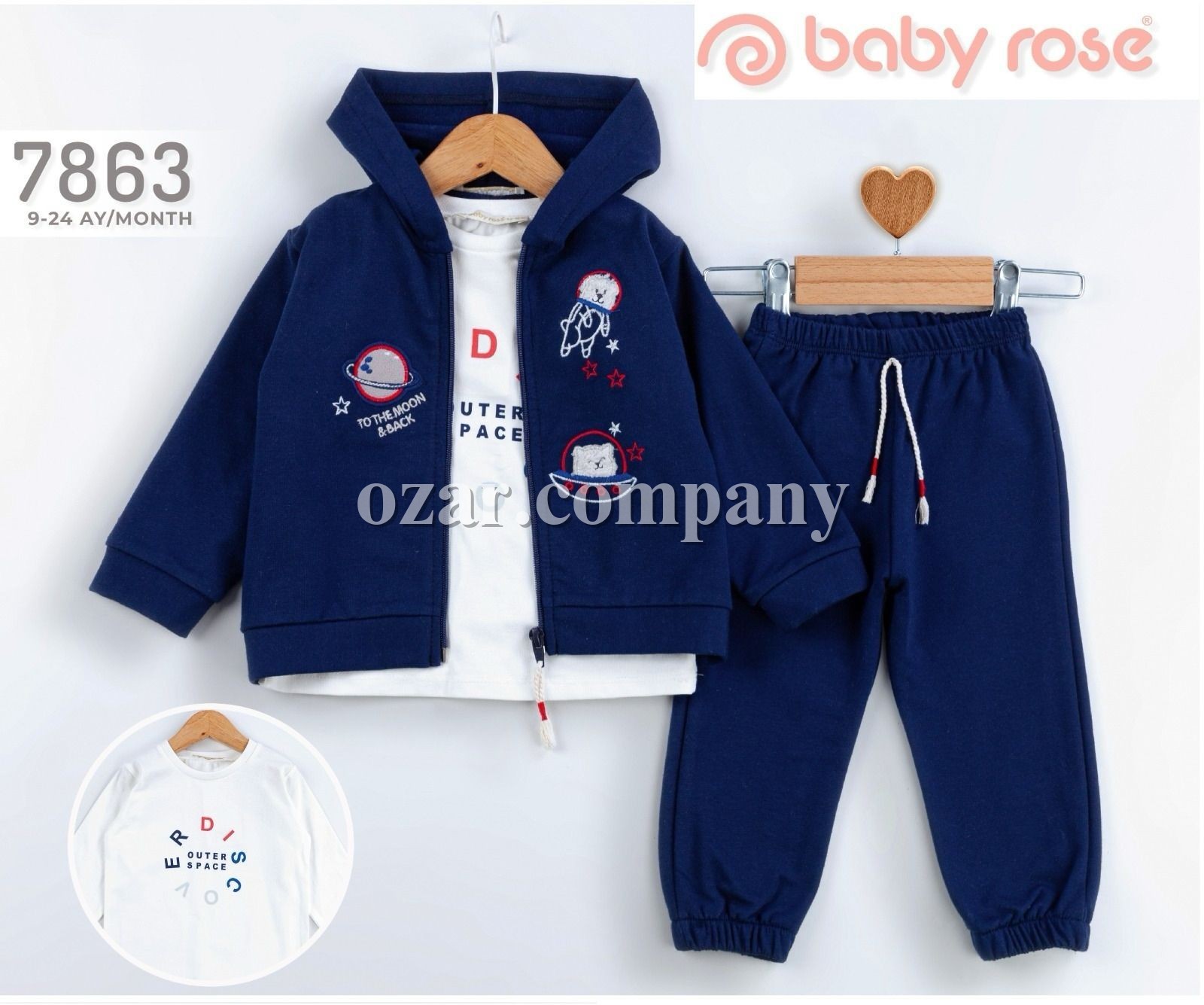 Костюм Тройка Для Мальчика Baby Rose (9-12-18-24мес.)