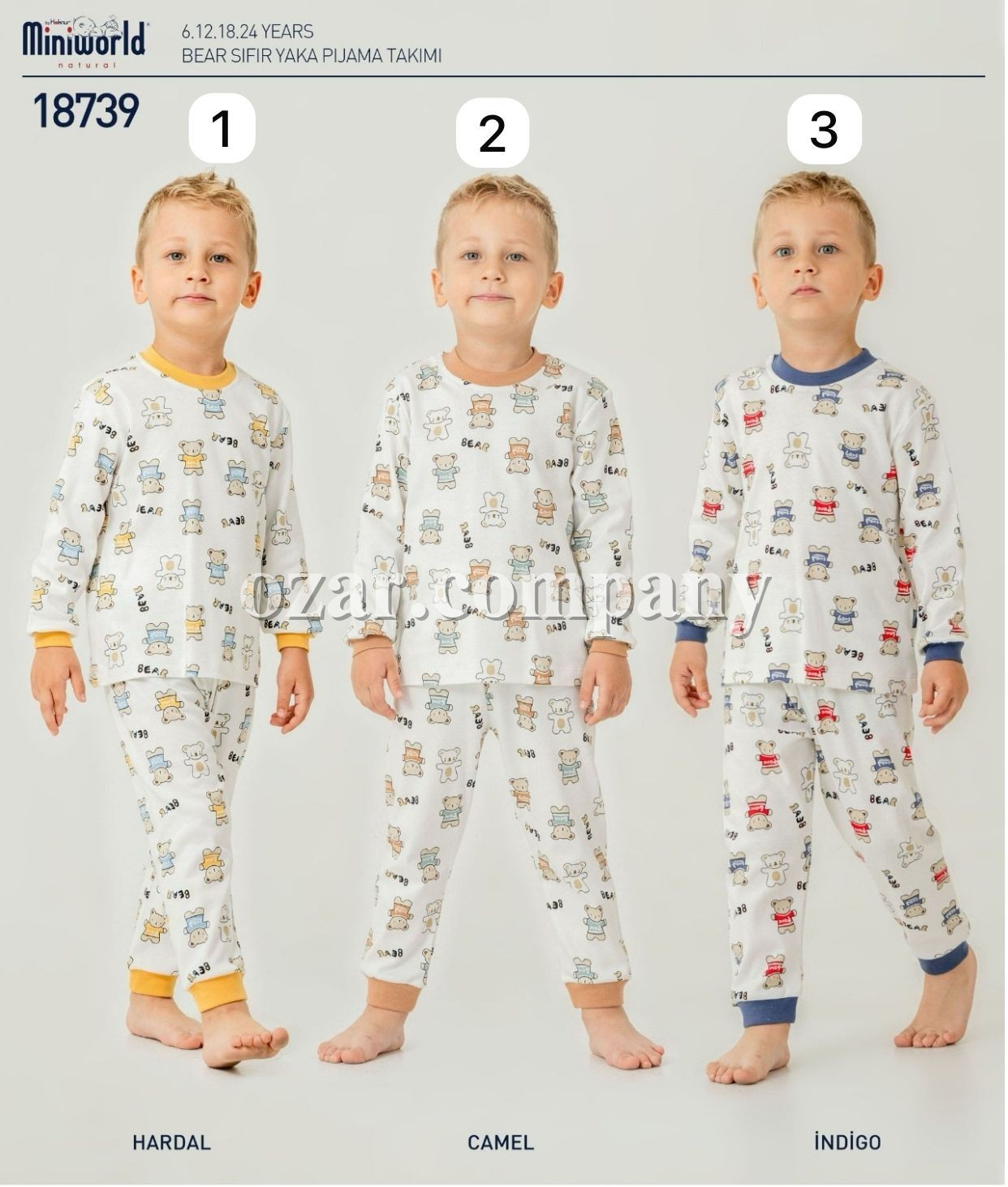 Пижама Для Мальчика Miniworld (6-12-18-24мес.)