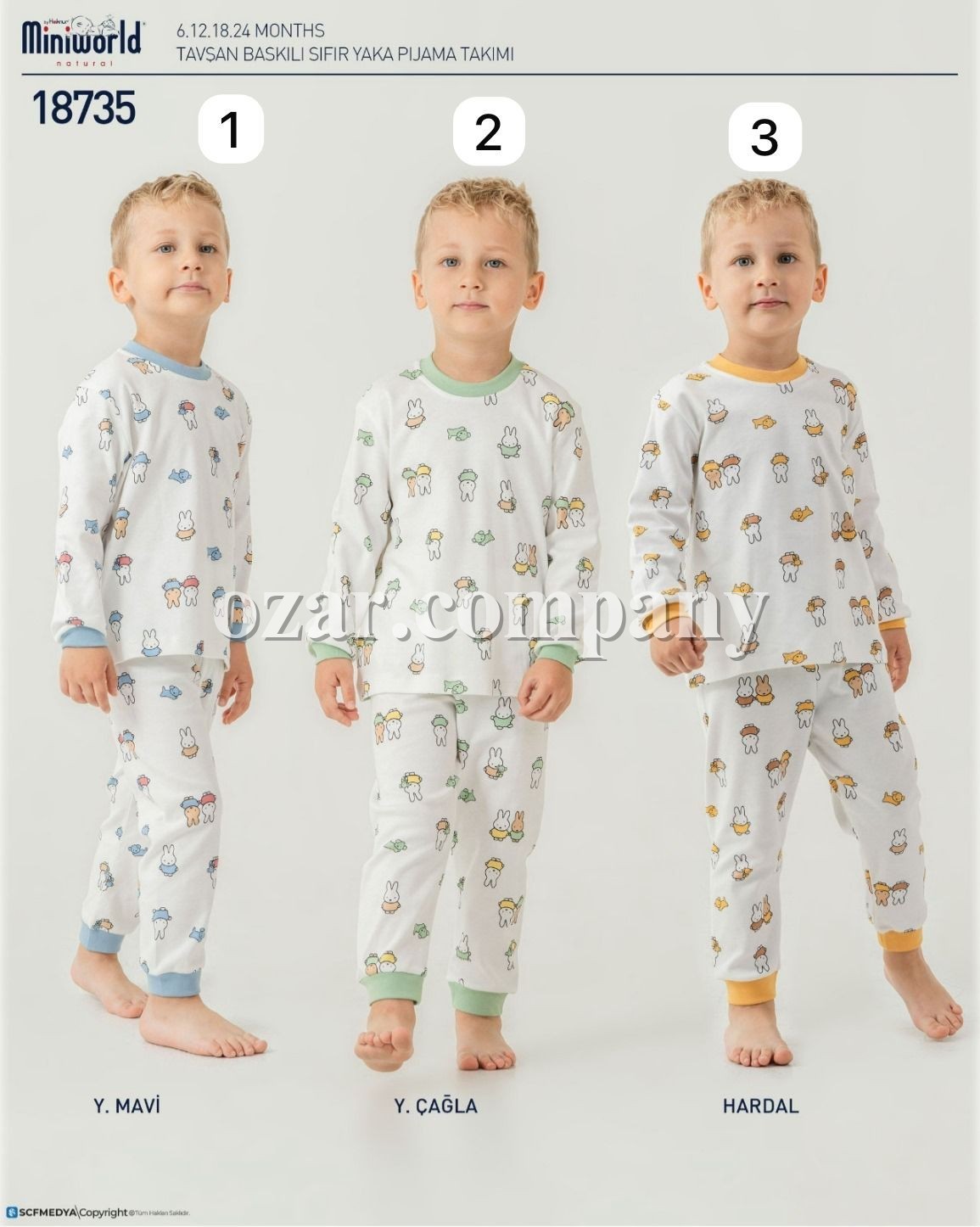 Пижама Для Мальчика Miniworld (6-12-18-24мес.)