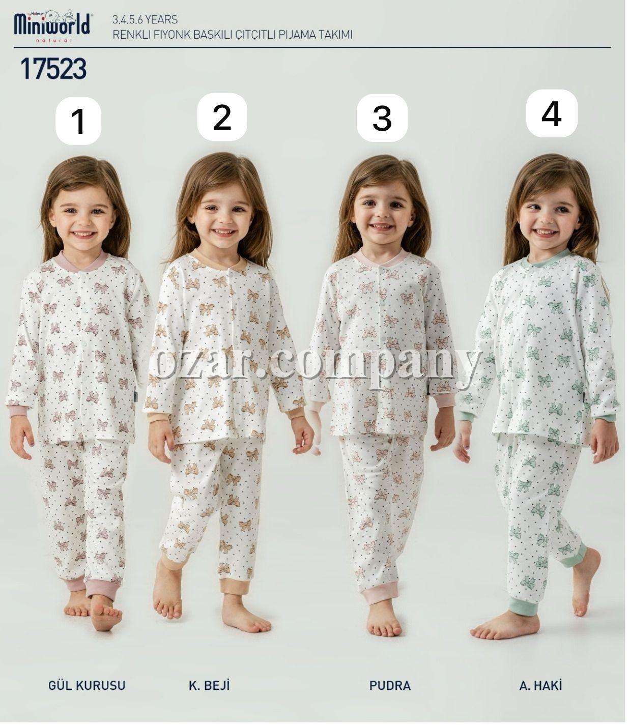 Пижама Для Девочки Miniworld (3-4-5-6лет) 