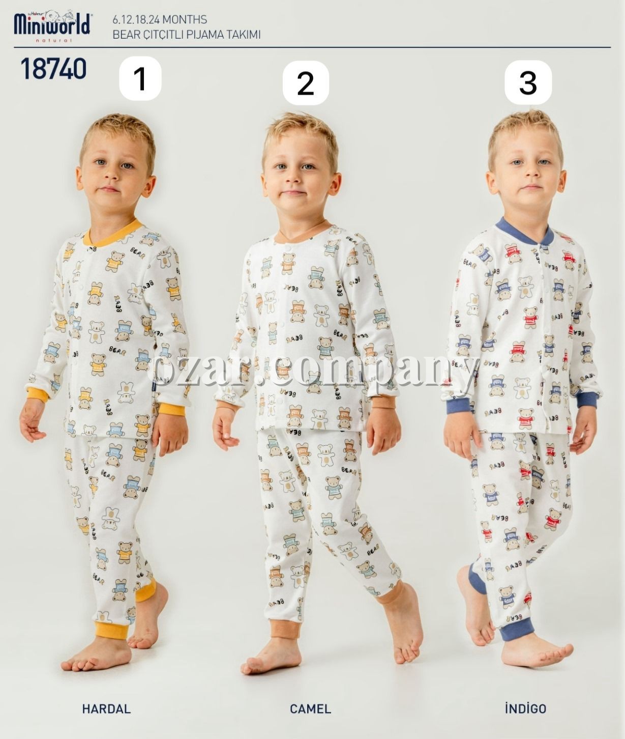 Пижама Для Мальчика Miniworld (6-12-18-24мес.)