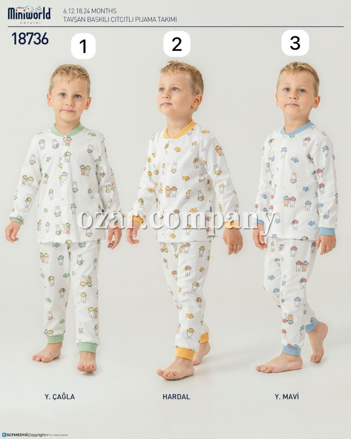 Пижама Для Мальчика Miniworld (6-12-18-24мес.)