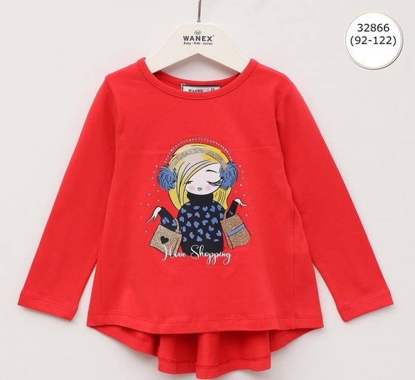 Свитшот Для Девочки Wanex (2-3-4-5-6-7лет) 