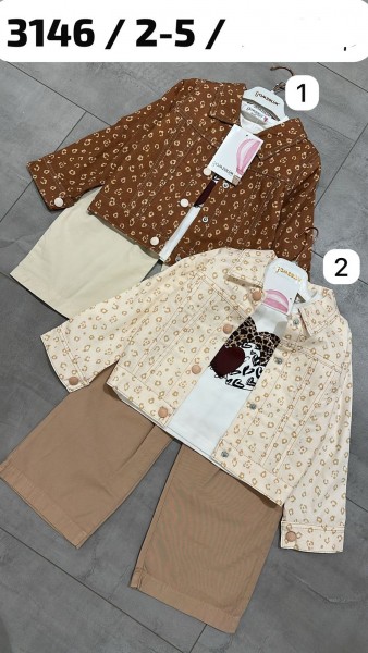 Костюм Тройка Для Девочки Gamzelim (2-3-4-5лет)