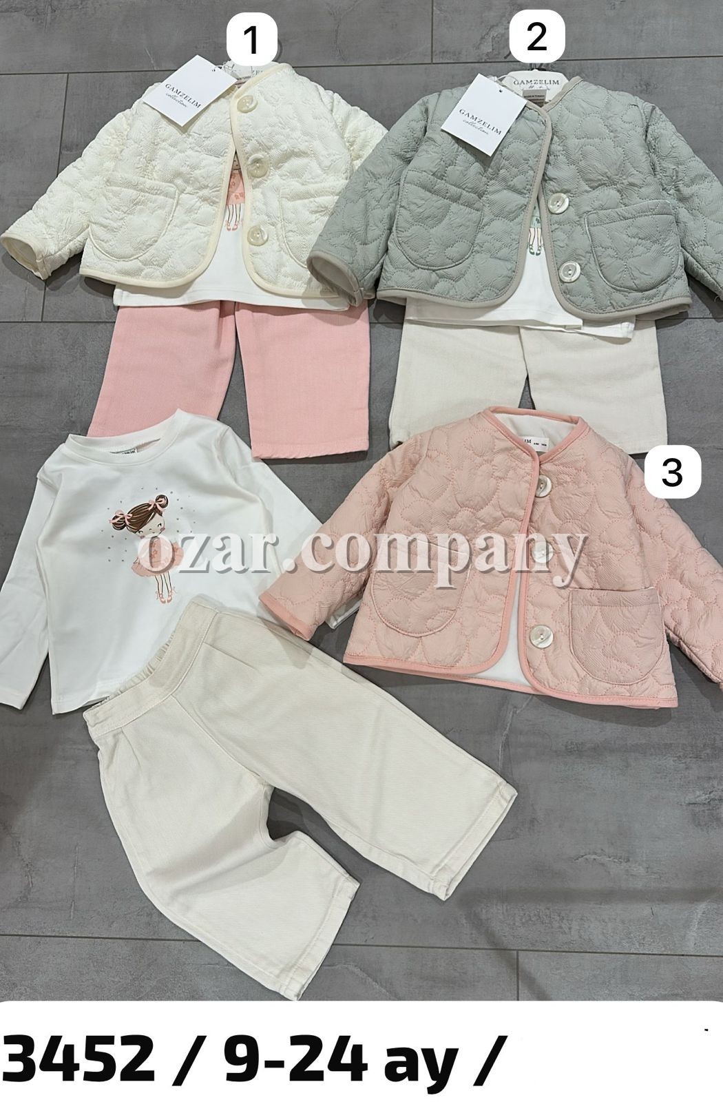Костюм Тройка Для Девочки Gamzelim (9-12-18-24мес.)