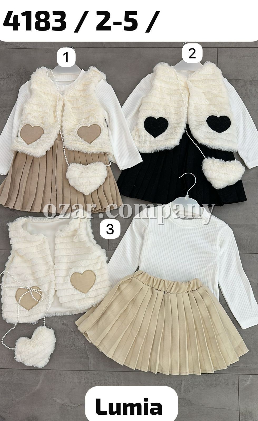 Костюм Тройка Для Девочки Lumia (2-3-4-5лет)