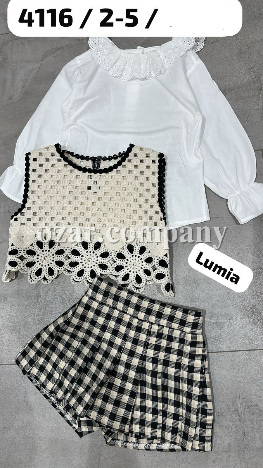 Костюм Тройка Для Девочки Lumia (2-3-4-5лет)