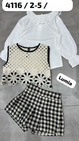 Костюм Тройка Для Девочки Lumia (2-3-4-5лет)