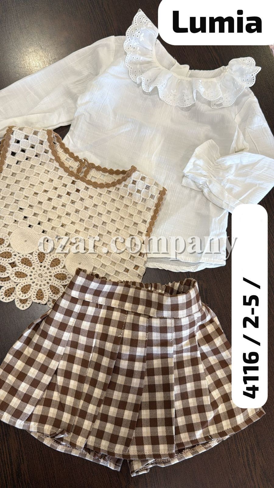 Костюм Тройка Для Девочки Lumia (2-3-4-5лет)