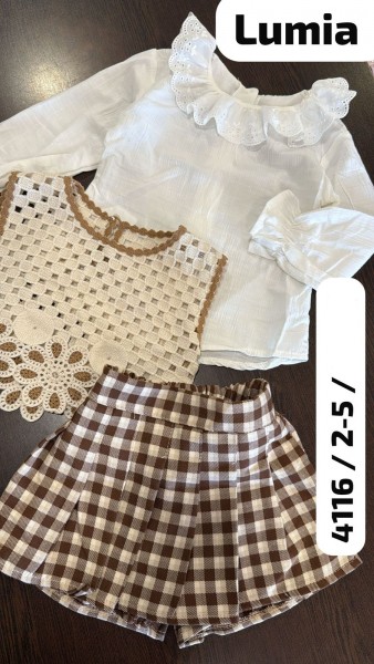 Костюм Тройка Для Девочки Lumia (2-3-4-5лет)