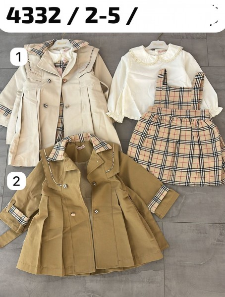 Костюм Тройка Для Девочки Miss Pallone (2-3-4-5лет)