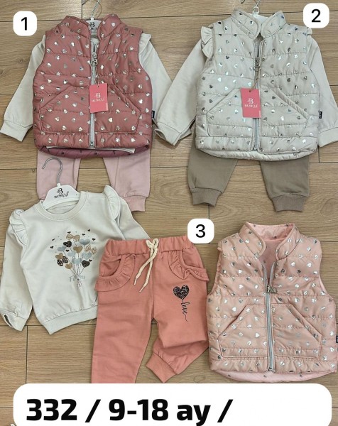 Костюм Тройка Для Девочки Buseli (9-12-18мес.)