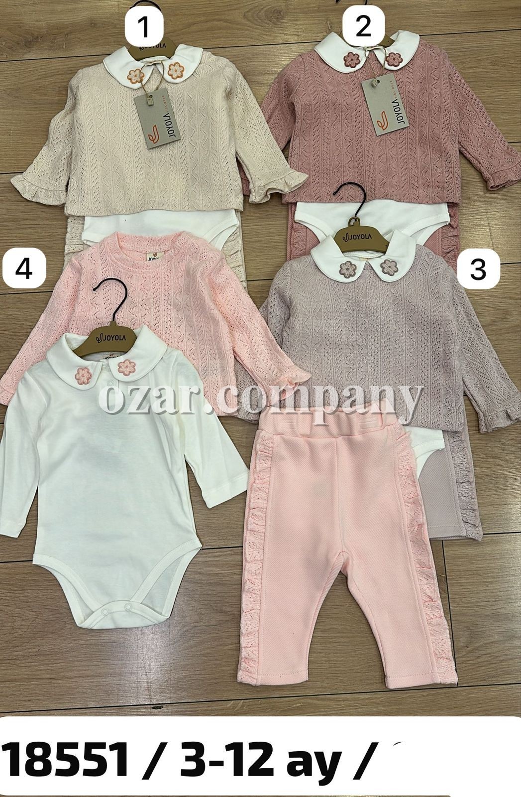 Костюм Тройка Для Девочки Joyola (3-6-9-12мес.)