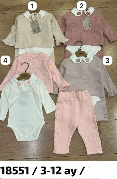 Костюм Тройка Для Девочки Joyola (3-6-9-12мес.)