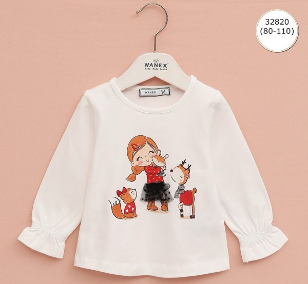 Свитшот Для Девочки Wanex (1-1.5-2-3-4-5лет) 