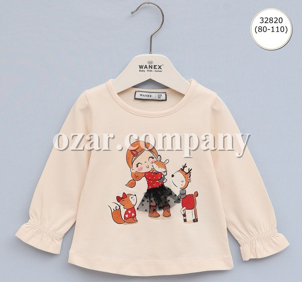Свитшот Для Девочки Wanex (1-1.5-2-3-4-5лет) 