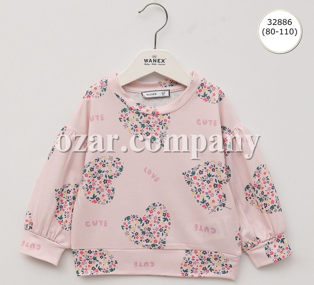 Свитшот Для Девочки Wanex (1-1.5-2-3-4-5лет) 