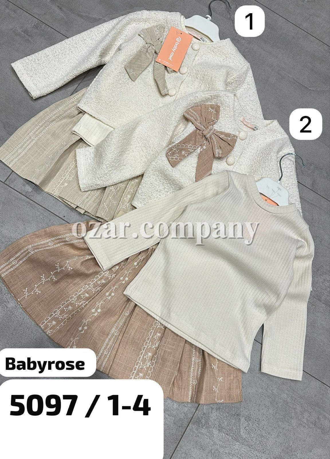 Костюм Тройка Для Девочки Baby Rose (1-2-3-4лет) 