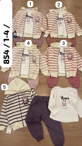 Костюм Тройка Для Девочки YTM (1-2-3-4лет) 