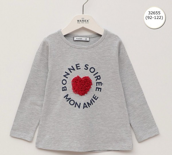 Свитшот Для Девочки Wanex (2-3-4-5-6-7лет) 